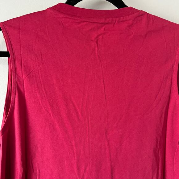 Torrid Women's Deep Pink Vintage Cotton Jersey High Neck Tank - Size 0 - NWT - Picture 6 of 8